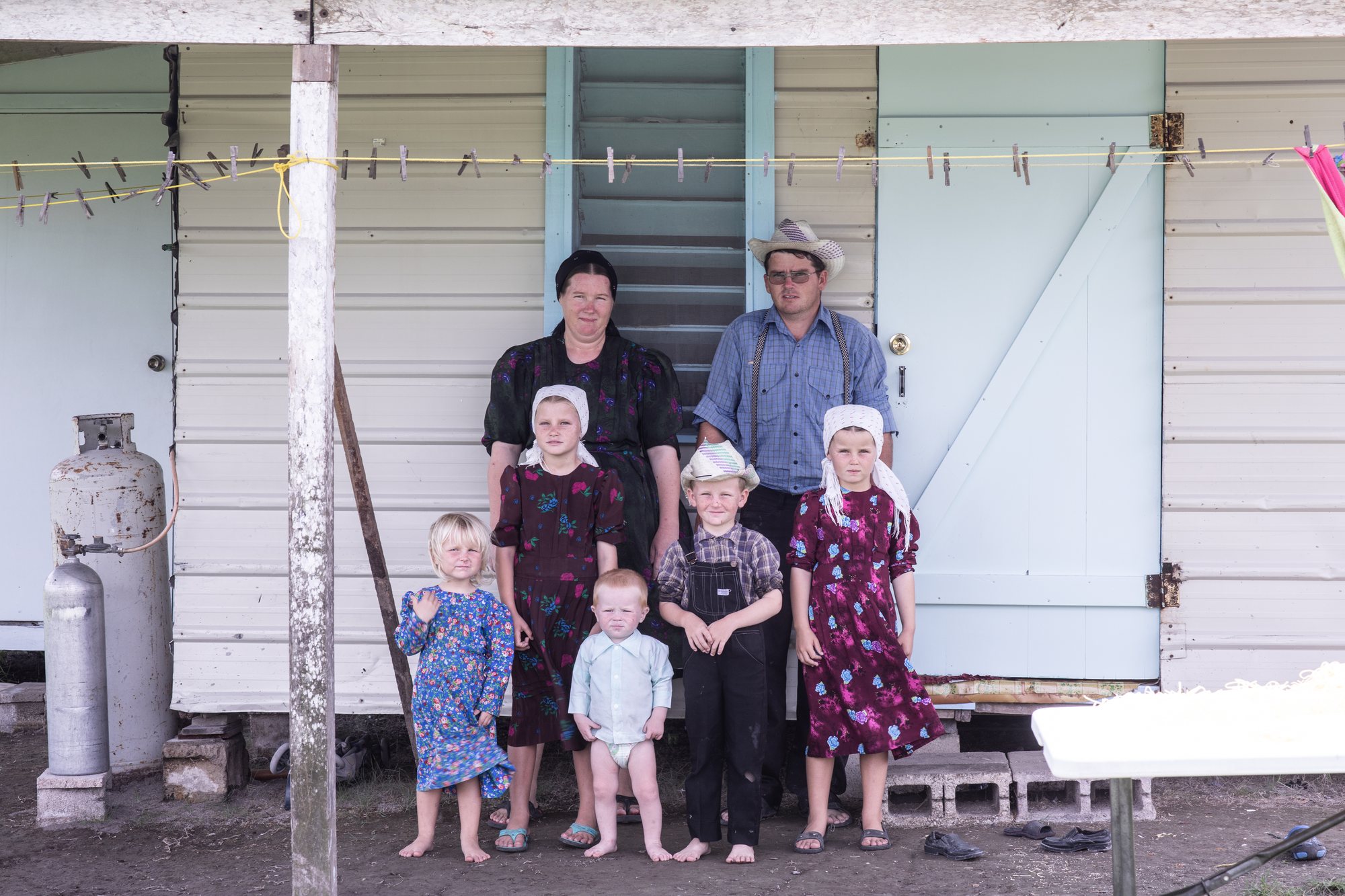 A Mennonite family in Belize