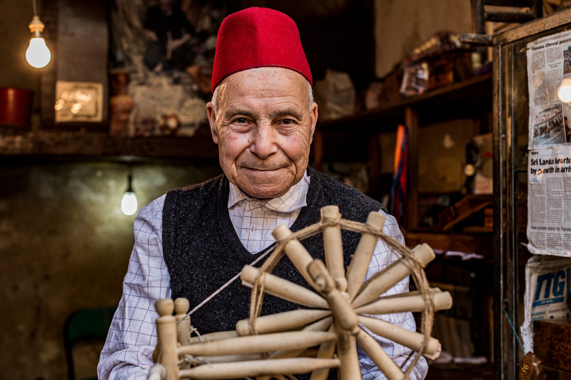 A craftsman in the medina